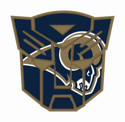 Autobots Los Angeles Rams logo iron on paper